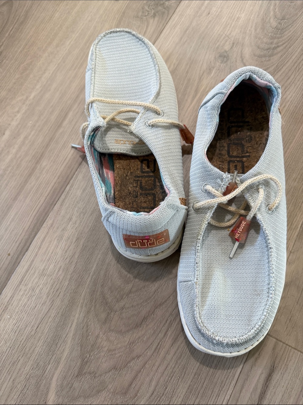 Hey Dude Kids Pale Blue Slip-On Sneakers